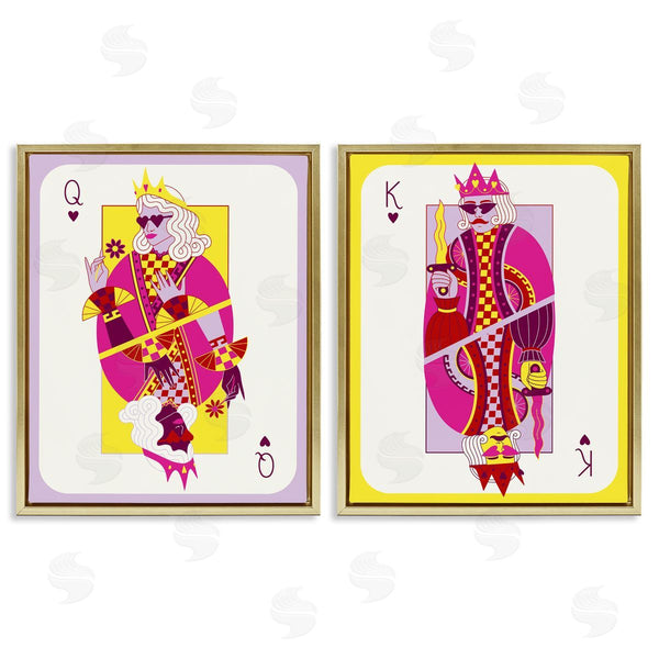 Stupell Industries Grace Popp | King & Queen Cards