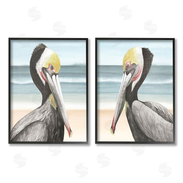 Stupell Industries Grace Popp | Pelicans On Beach