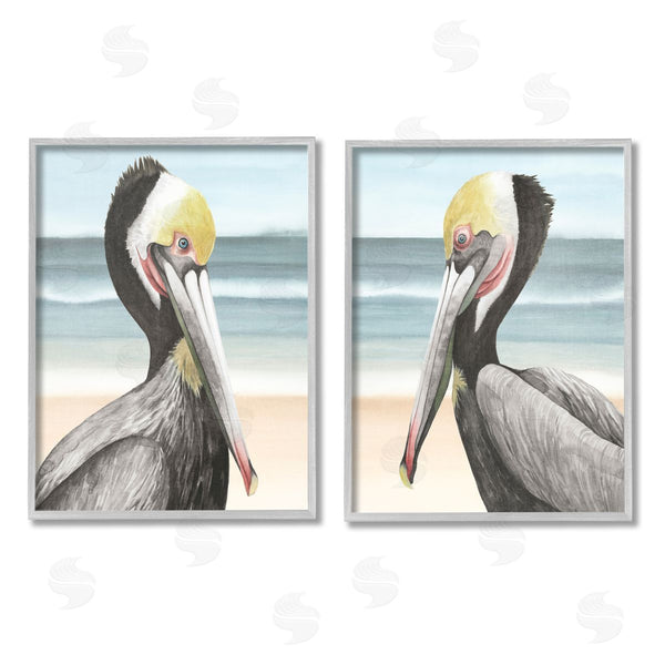 Stupell Industries Grace Popp | Pelicans On Beach