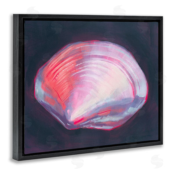 Stupell Industries Grace Popp | Pink Clam On Black