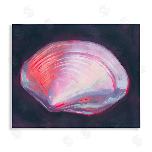 stupell industries Grace Popp | Pink Clam on Black