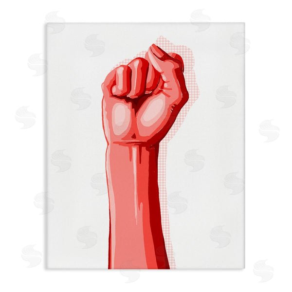stupell industries Grace Popp | Red Pop Raised Fist