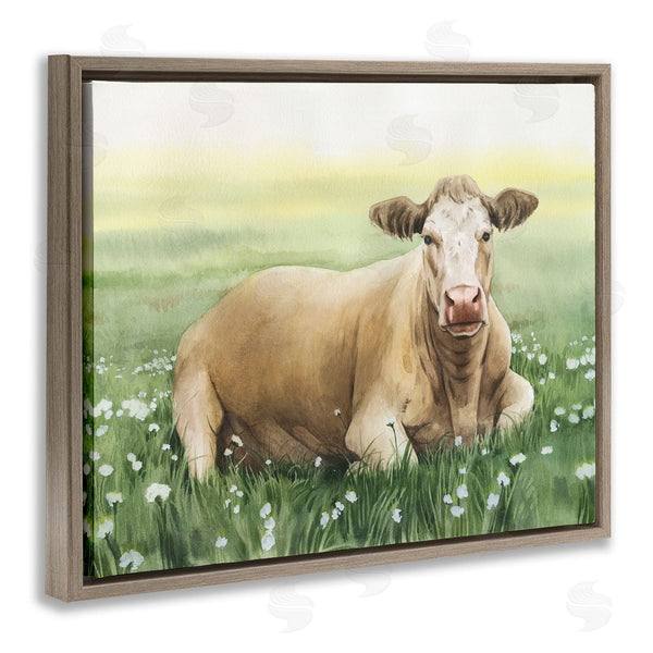 Stupell Industries Grace Popp | Resting Beige Cow
