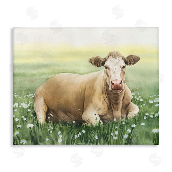stupell industries Grace Popp | Resting Beige Cow