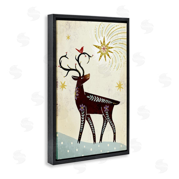 Stupell Industries Hannah Moren | Rustic Winter Deer