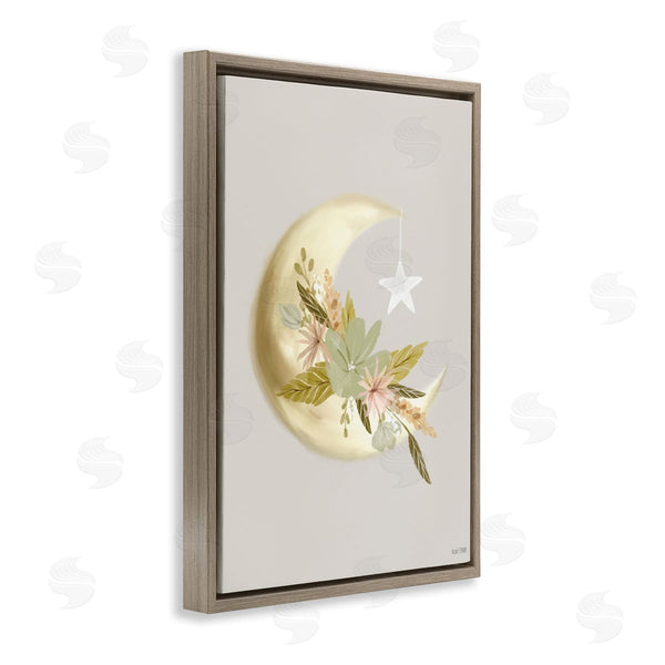 Stupell Industries House Fenway | Moon With Flowers