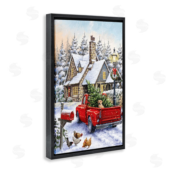 Stupell Industries Ian Saxton | Rustic Holiday Scene