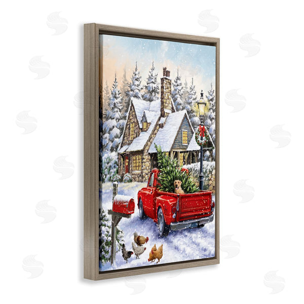 Stupell Industries Ian Saxton | Rustic Holiday Scene