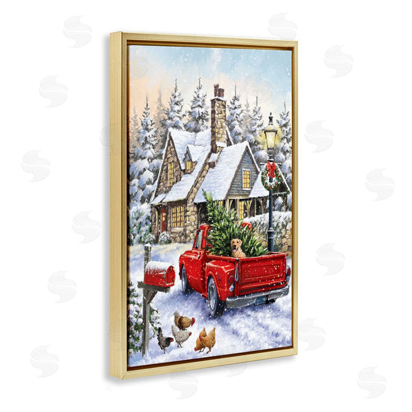 Stupell Industries Ian Saxton | Rustic Holiday Scene