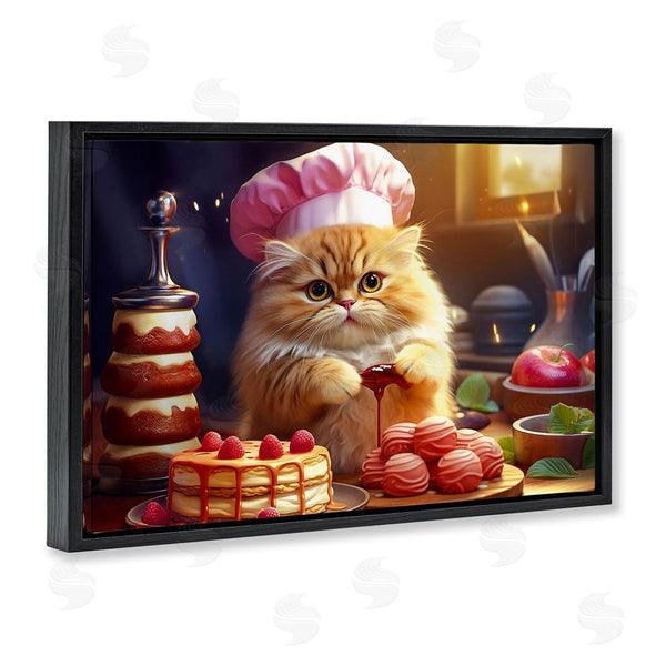 Stupell Industries Image World | Fluffy Baker Cat