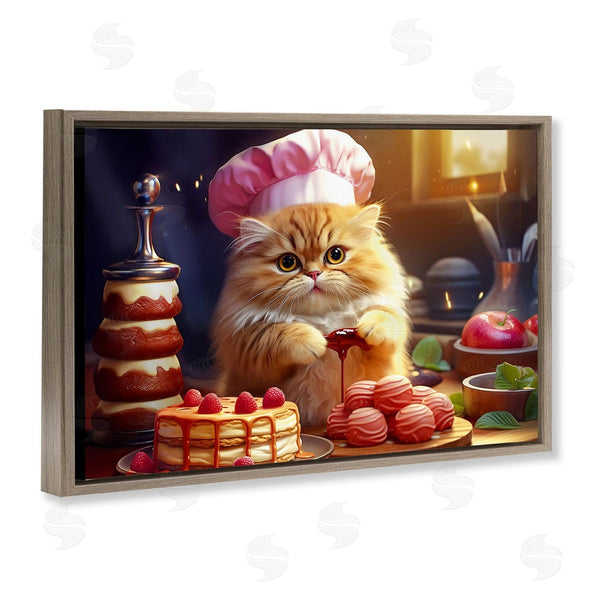 Stupell Industries Image World | Fluffy Baker Cat