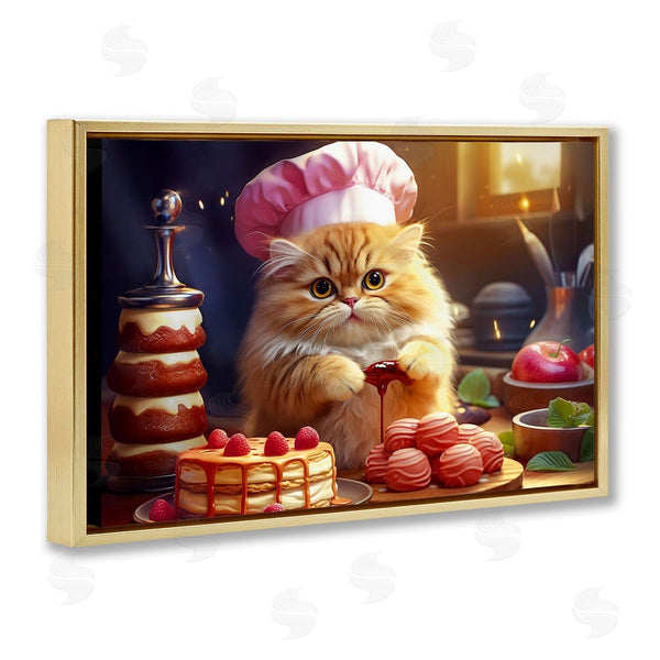 Stupell Industries Image World | Fluffy Baker Cat