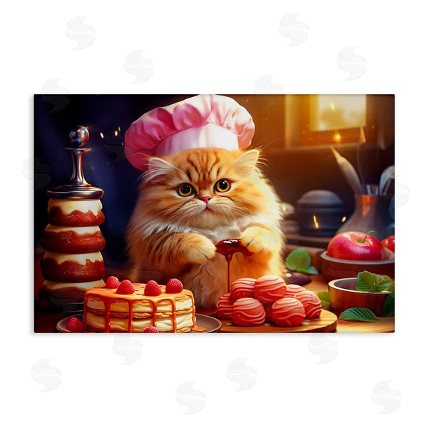 stupell industries Image World | Fluffy Baker Cat