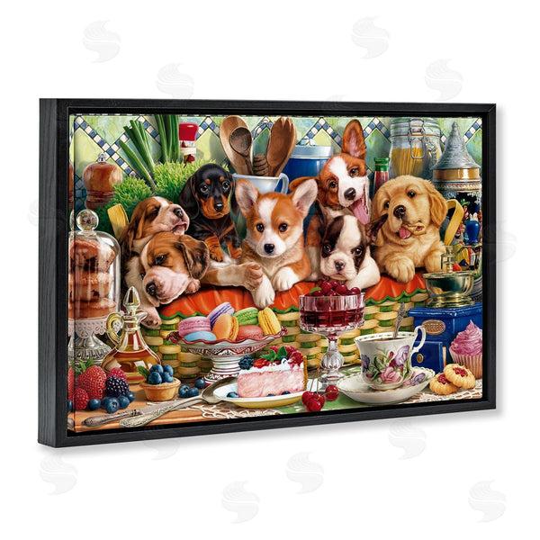 Stupell Industries Image World | Puppies In A Basket