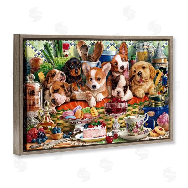 Stupell Industries Image World | Puppies In A Basket
