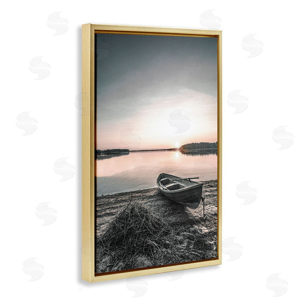 Stupell Industries Incado | Deserted Canoe On Shore