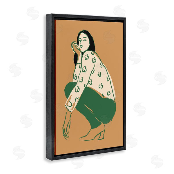 Stupell Industries Incado | Fashion Girl Kneeling