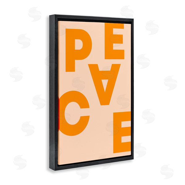 Stupell Industries Incado | Peace Orange Typography
