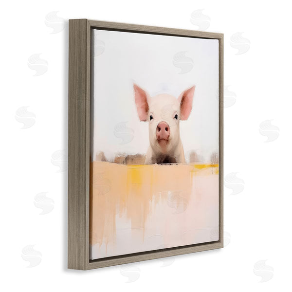 Stupell Industries Irena Orlov | Modern Pig Peeking