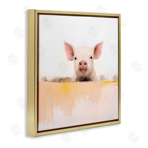 Stupell Industries Irena Orlov | Modern Pig Peeking
