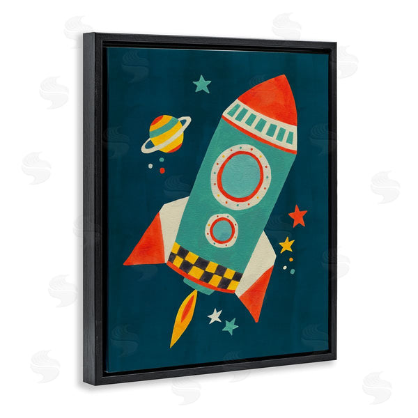 Stupell Industries Irene Chan | Rocket Ship In Space