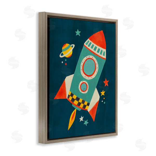 Stupell Industries Irene Chan | Rocket Ship In Space