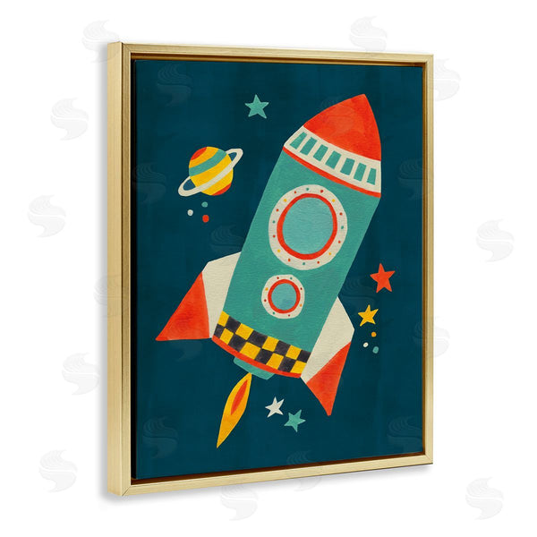 Stupell Industries Irene Chan | Rocket Ship In Space