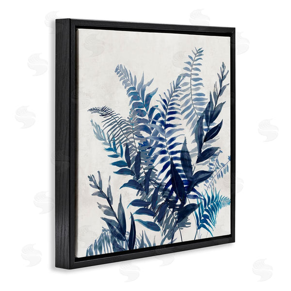 Stupell Industries Jacob Q | Blue Toned Fern Fronds