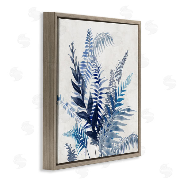 Stupell Industries Jacob Q | Overlapping Blue Fronds