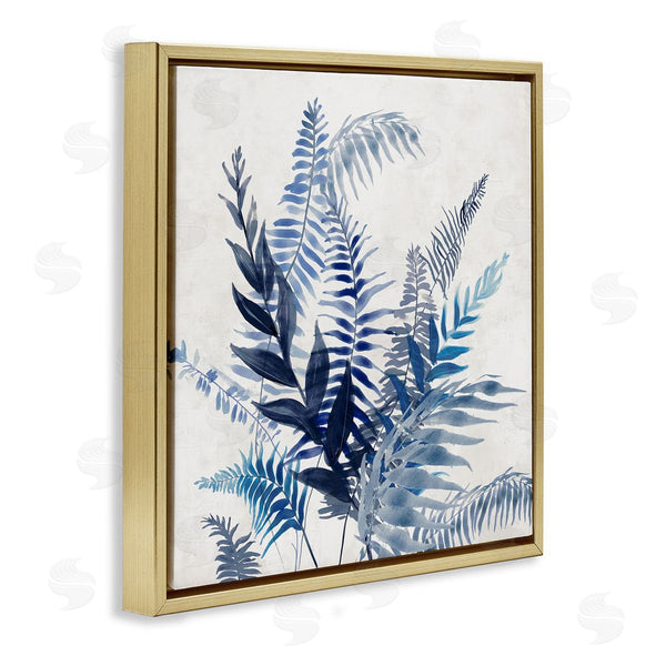 Stupell Industries Jacob Q | Overlapping Blue Fronds