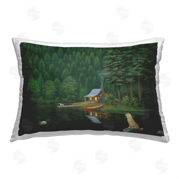 stupell industries James Wiens | Dogs & Lake Cabin