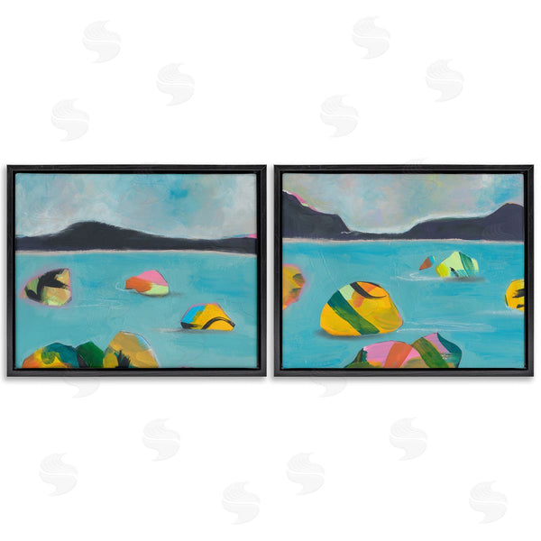 Stupell Industries Jan Weiss | Beach Buoys In Sea