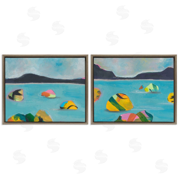 Stupell Industries Jan Weiss | Beach Buoys In Sea