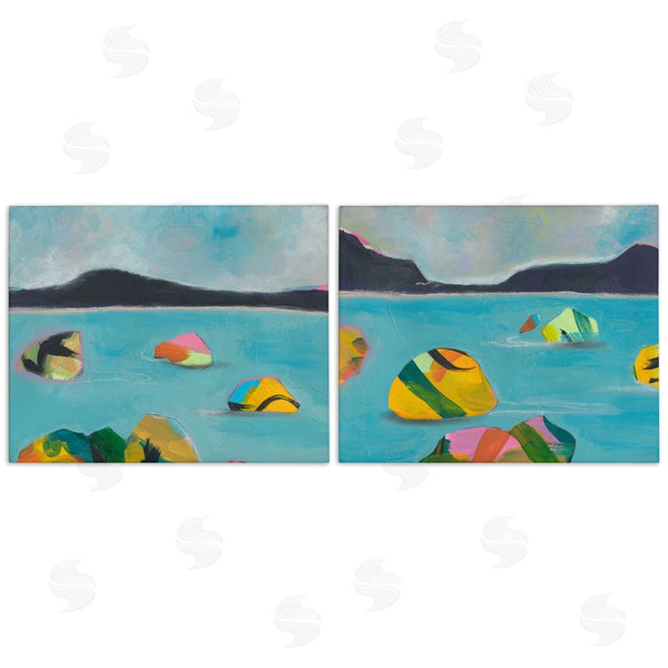 stupell industries Jan Weiss | Beach Buoys in Sea