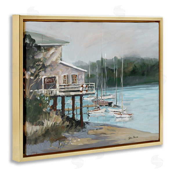 Stupell Industries Jane Slivka | Boat Marina Harbor