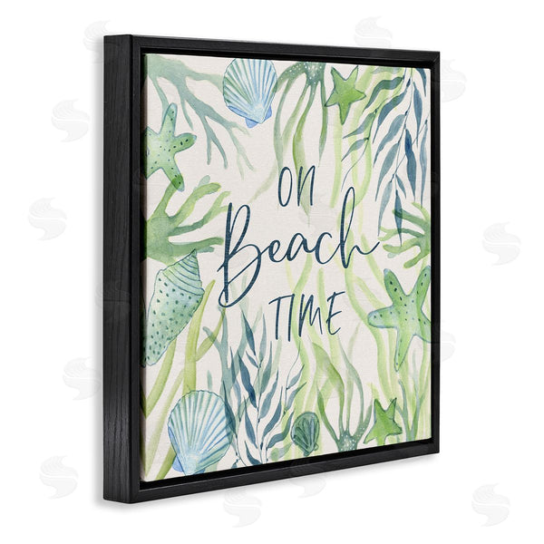 Stupell Industries Janet Tava | Beach Time Phrase
