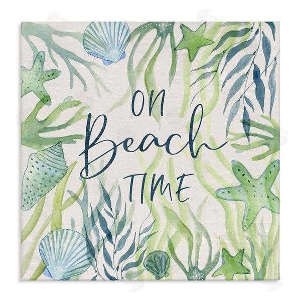 stupell industries Janet Tava | Beach Time Phrase