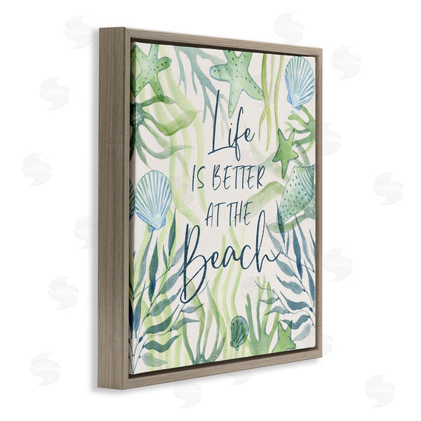 Stupell Industries Janet Tava | Life Better At Beach