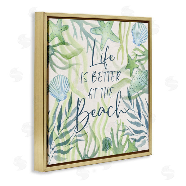 Stupell Industries Janet Tava | Life Better At Beach