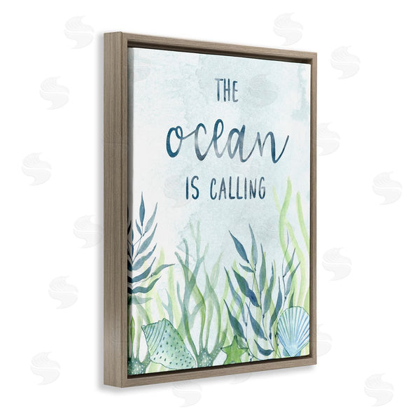 Stupell Industries Janet Tava | Ocean Calling Phrase