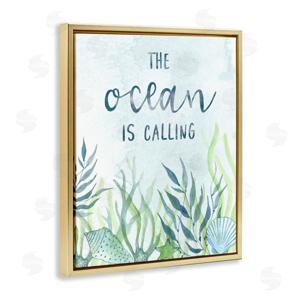 Stupell Industries Janet Tava | Ocean Calling Phrase