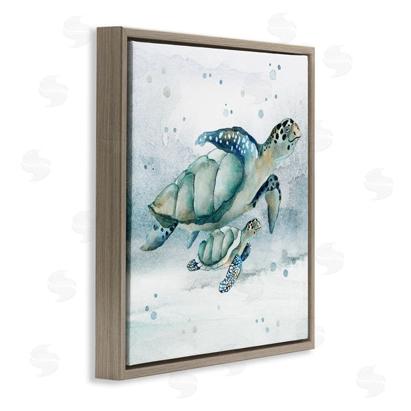 Stupell Industries Janet Tava | Sea Turtle & Baby