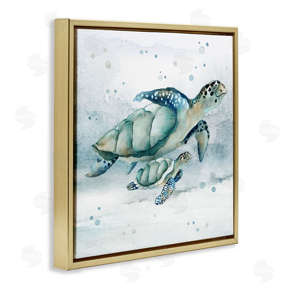 Stupell Industries Janet Tava | Sea Turtle & Baby