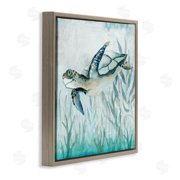 Stupell Industries Janet Tava | Swimming Sea Turtle