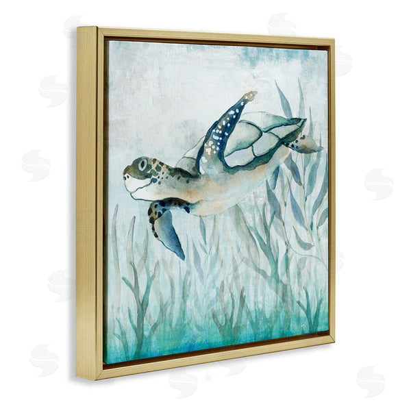 Stupell Industries Janet Tava | Swimming Sea Turtle