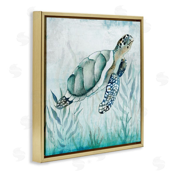 Stupell Industries Janet Tava | Turtle & Seaweed