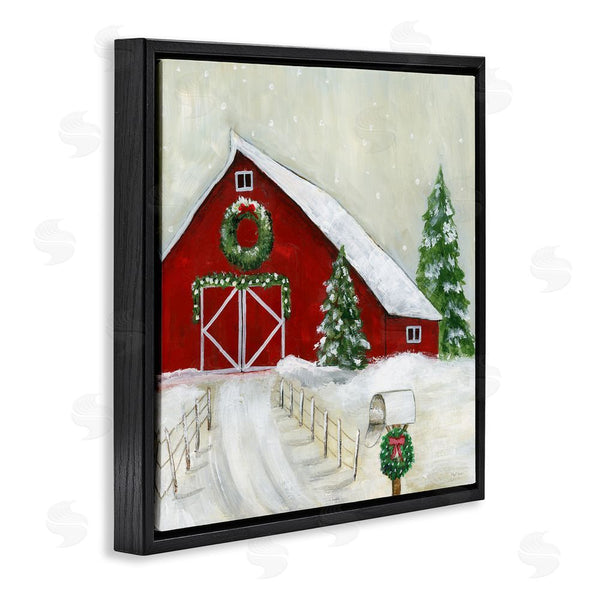 Stupell Industries Janet Tava | Winter Barn Scenery