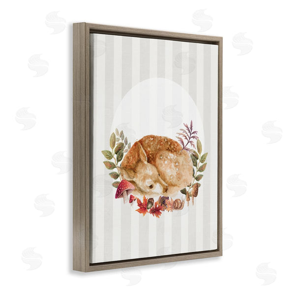 Stupell Industries Janice Gaynor | Fawn On Stripes