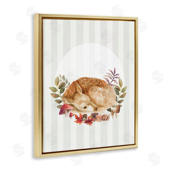 Stupell Industries Janice Gaynor | Fawn On Stripes