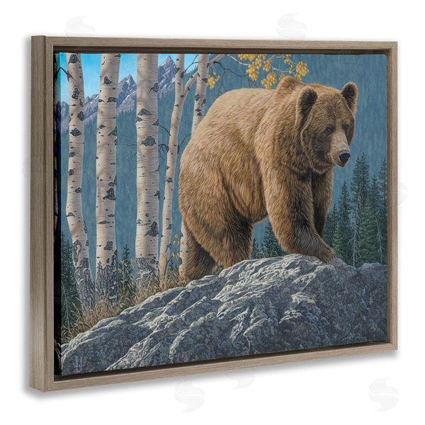 Stupell Industries Jeff Hoff | Brown Bear On Rock